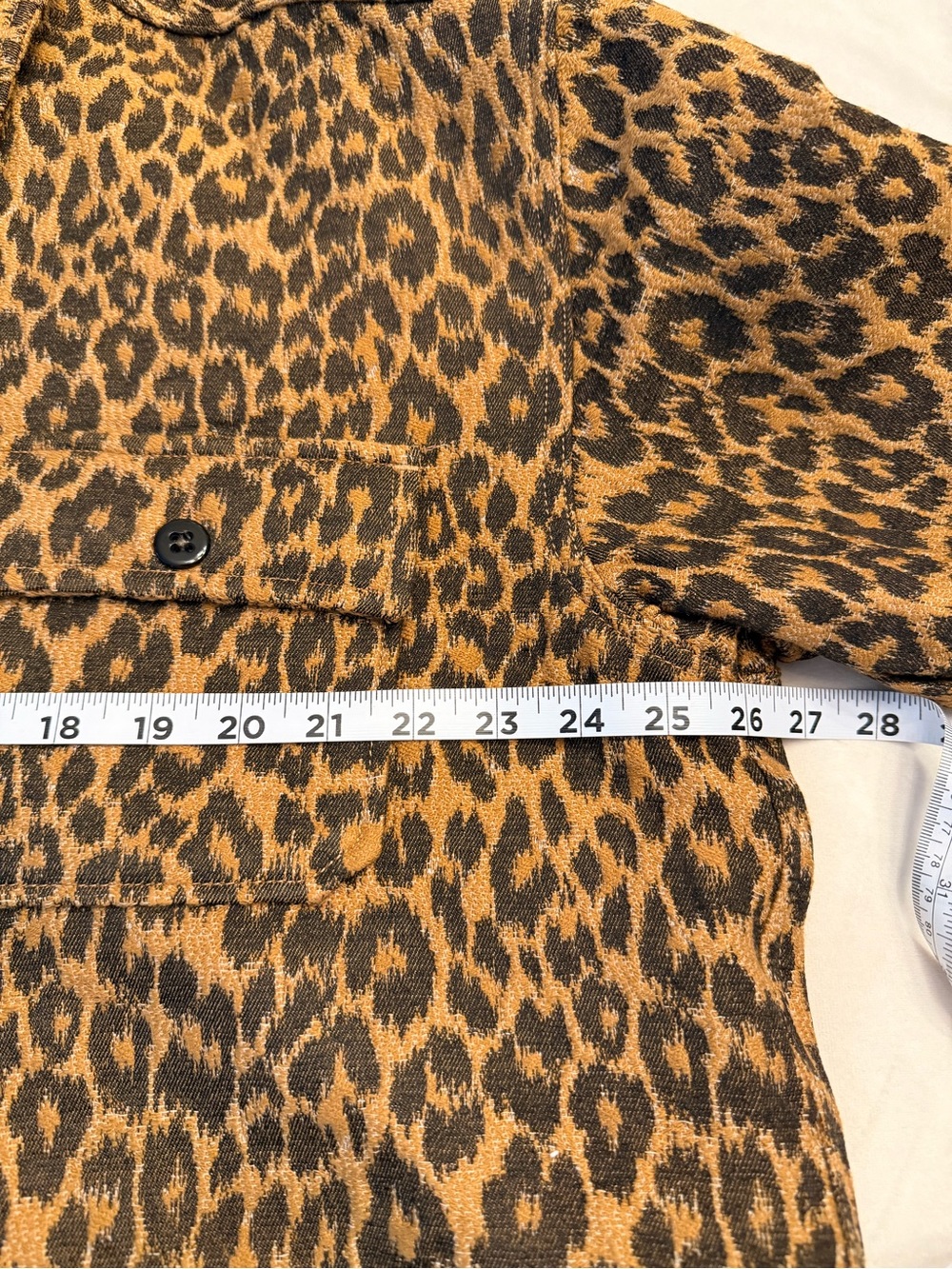 EUC! Bellerose Leopard Jacquard Oversized Jacket, sz 6 US (see chart) - Picture 13 of 14